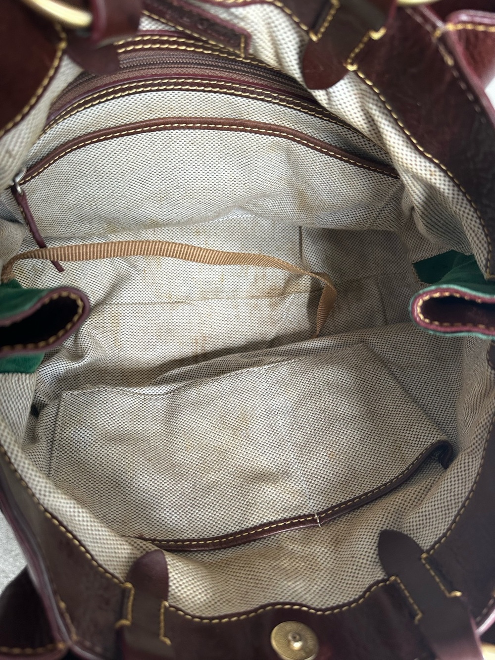 Dooney & Bourke Large Zip Chestnut Florentine Barlow Bag - Picture 10 of 12